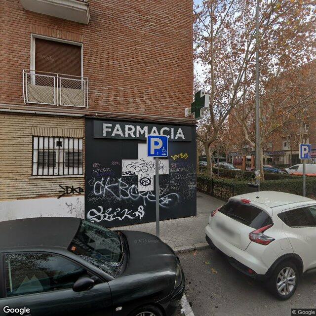 Street view near Farmacia in Madrid