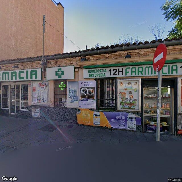 Street view near Farmacia in Madrid
