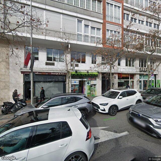 Street view near Farmacia in Madrid