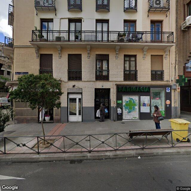 Street view near Farmacia in Madrid
