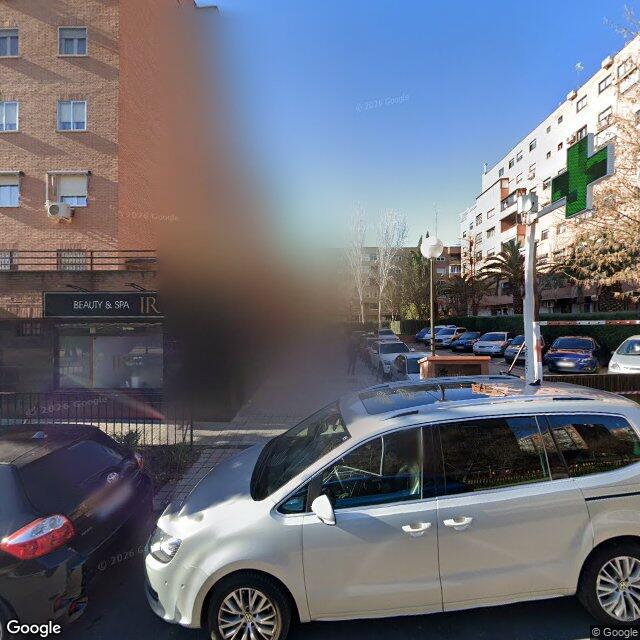 Street view near Farmacia in Madrid