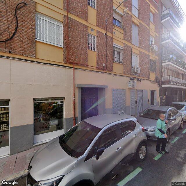 Street view near Farmacia in Madrid