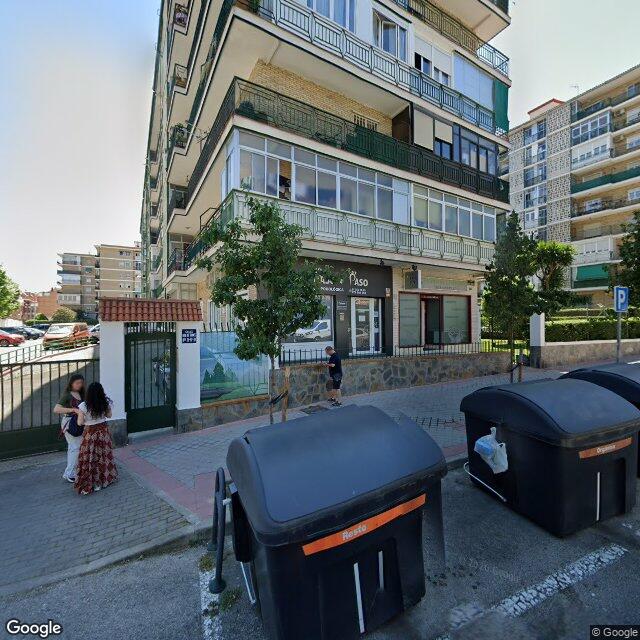 Street view near Farmacia in Madrid