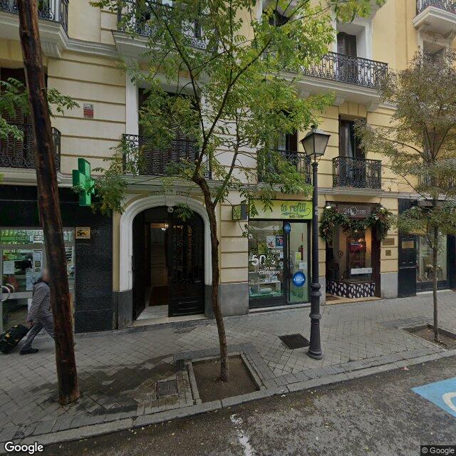 Street view near Farmacia in Madrid