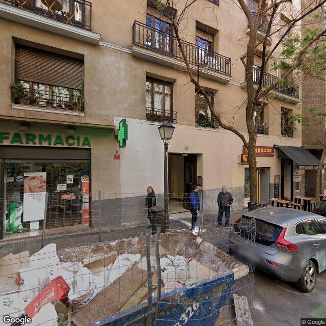 Street view near Farmacia in Madrid