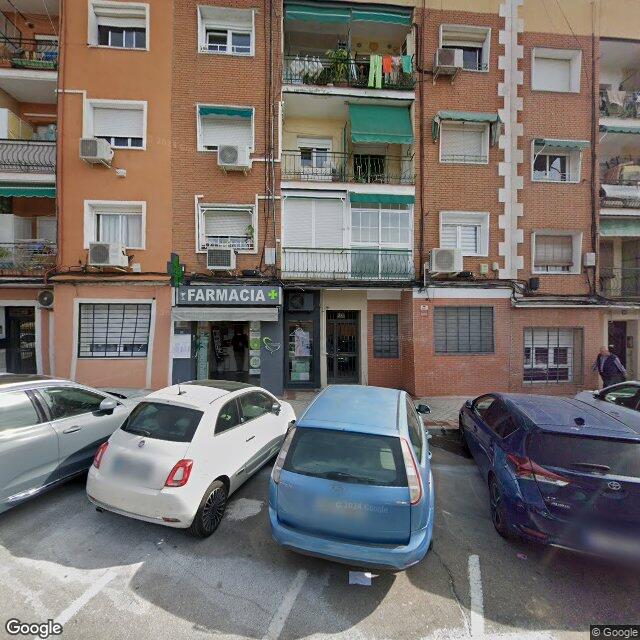 Street view near Farmacia in Madrid
