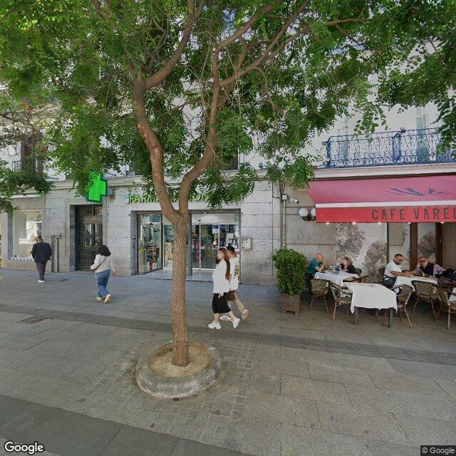 Street view near Farmacia in Madrid
