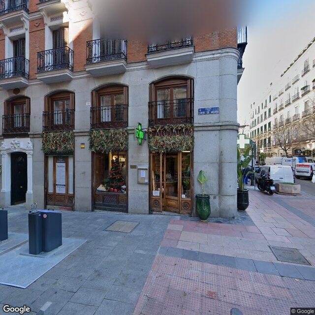 Street view near Farmacia in Madrid