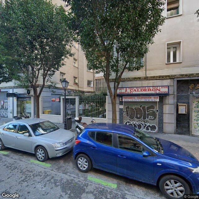 Street view near Farmacia in Madrid