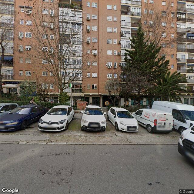 Street view near Farmacia in Madrid
