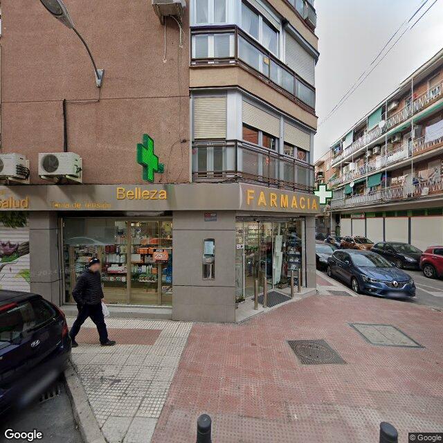 Street view near Farmacia in Madrid