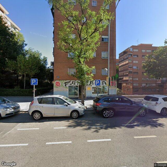Street view near Farmacia in Madrid