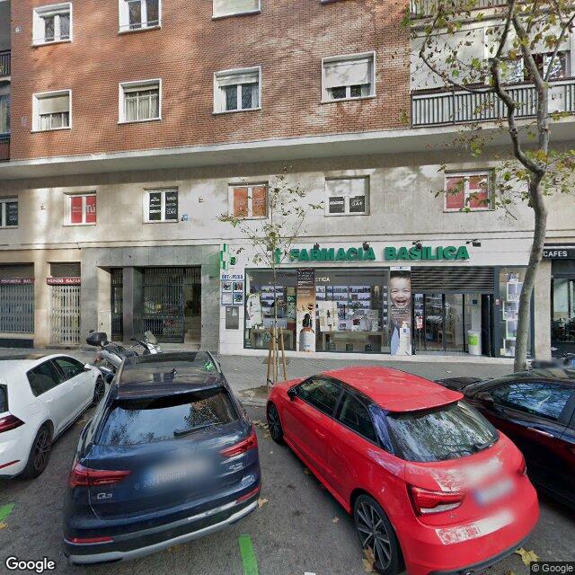 Street view near Farmacia in Madrid