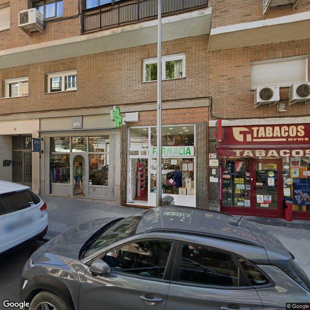 Street view near Farmacia in Madrid