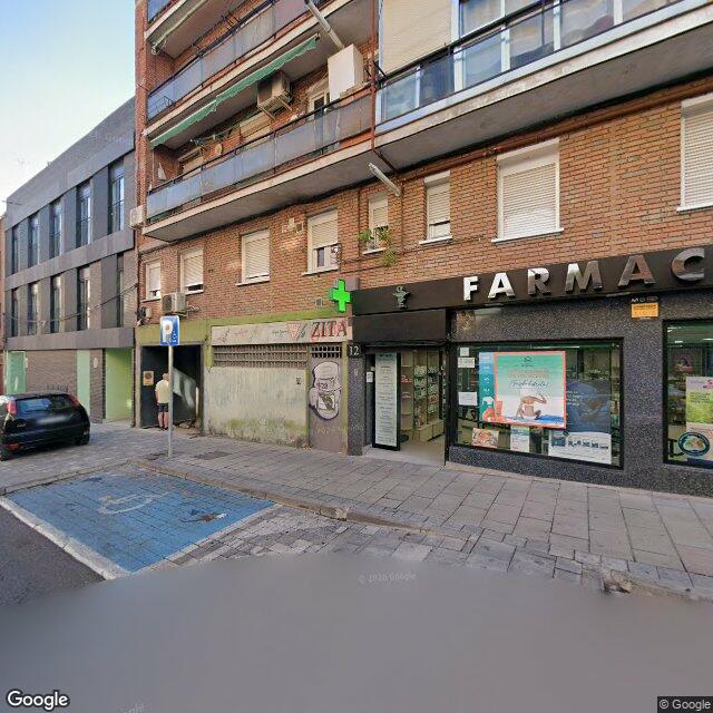 Street view near Farmacia in Madrid
