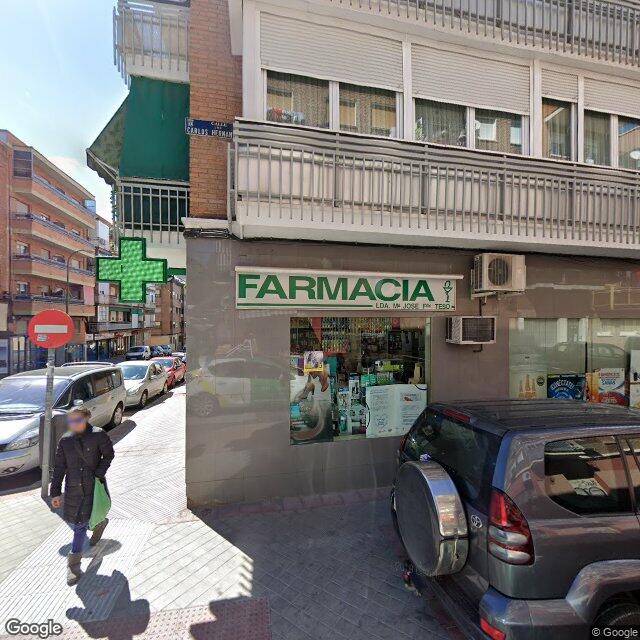 Street view near Farmacia in Madrid