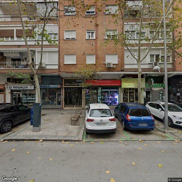 Street view near Farmacia in Madrid