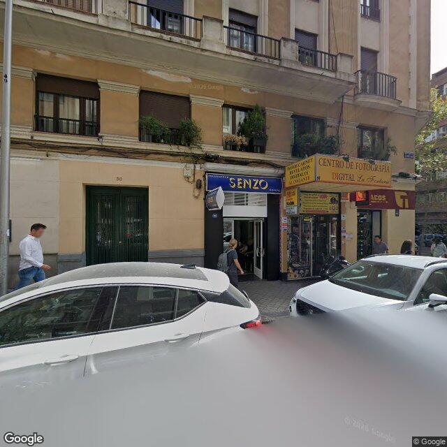 Street view near Farmacia in Madrid