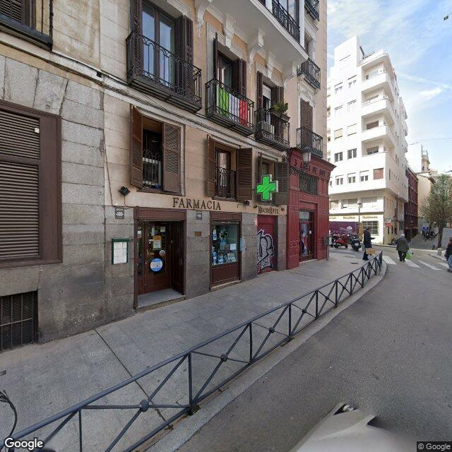 Street view near Farmacia in Madrid