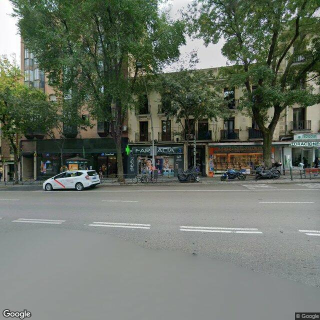 Street view near Farmacia in Madrid