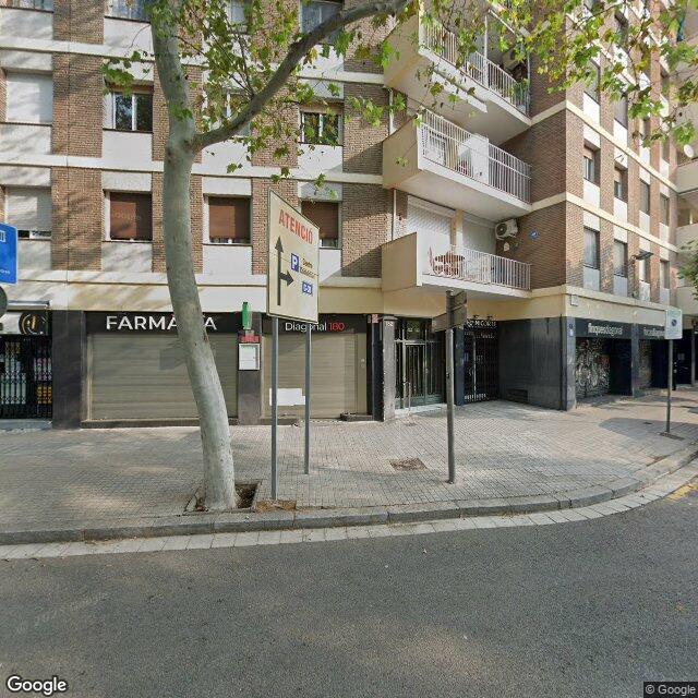 Street view near Farmacia in Barcelona