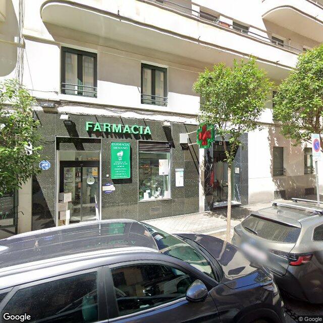 Street view near Farmacia in Madrid