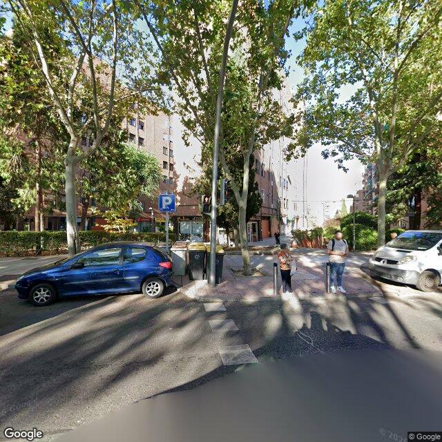 Street view near Farmacia in Madrid