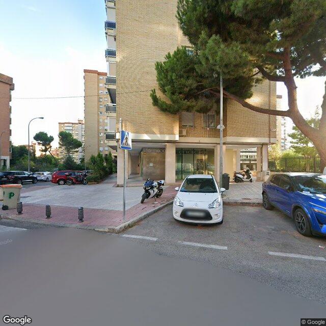 Street view near Farmacia in Madrid