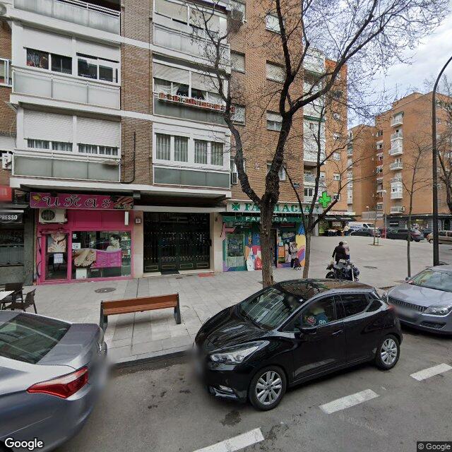 Street view near Farmacia in Madrid