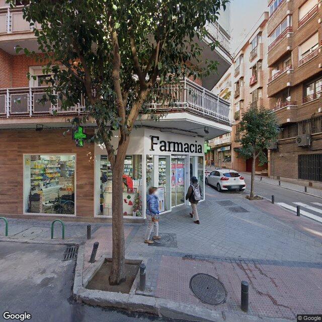 Street view near Farmacia in Madrid