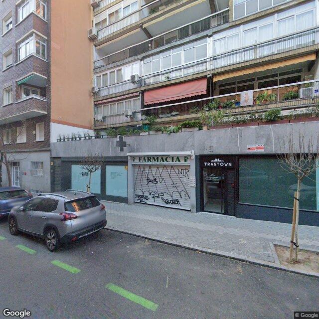 Street view near Farmacia in Madrid