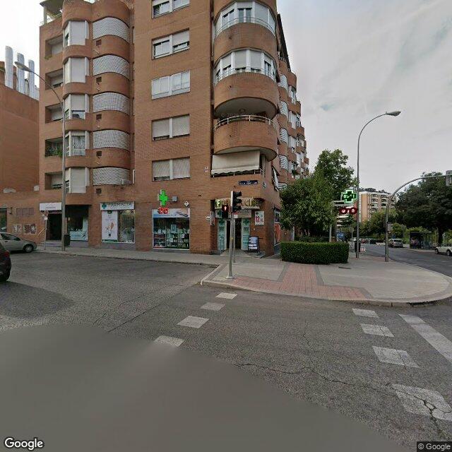 Street view near Farmacia in Madrid