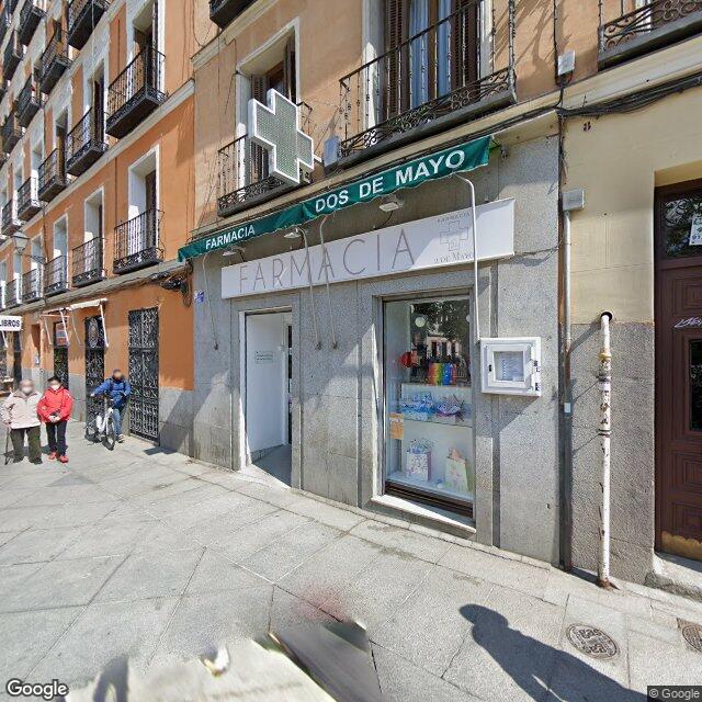 Street view near Farmacia in Madrid