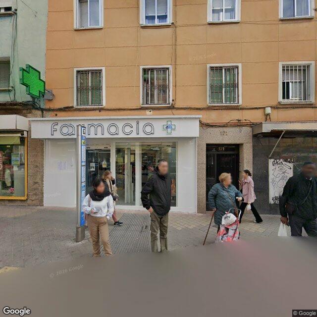 Street view near Farmacia in Madrid