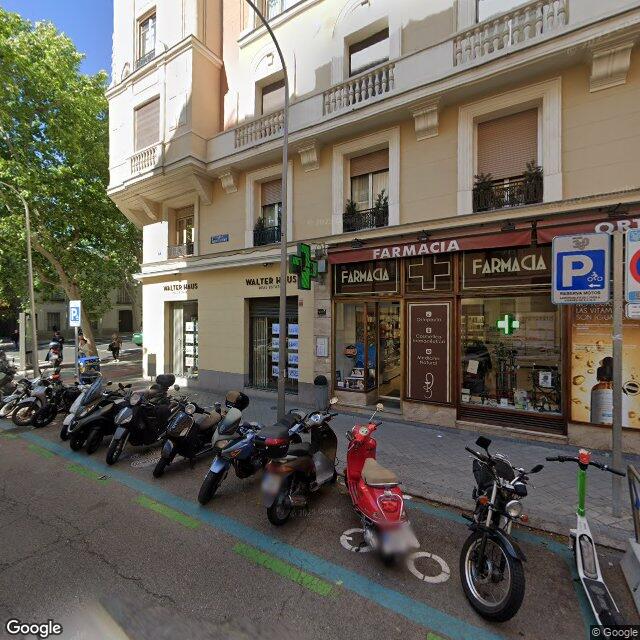 Street view near Farmacia in Madrid