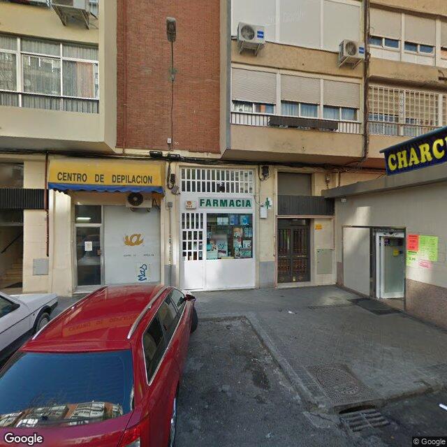 Street view near Farmacia in Madrid