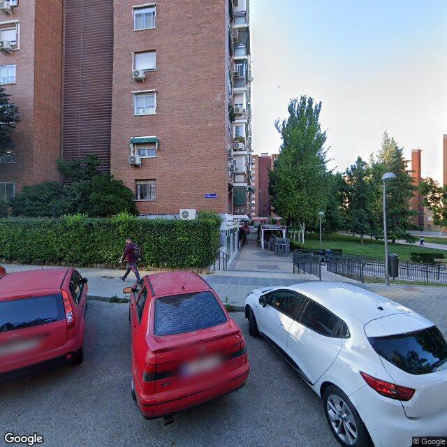 Street view near Farmacia in Madrid