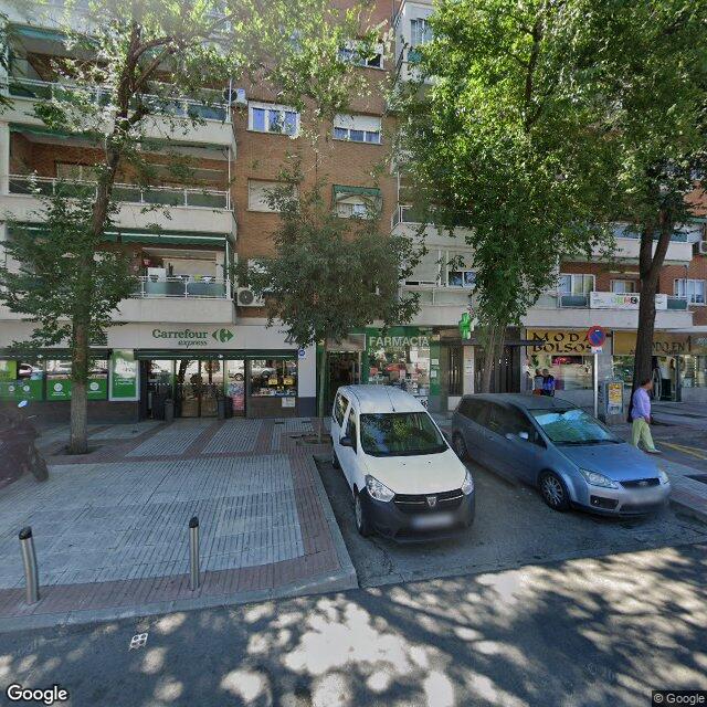 Street view near Farmacia in Madrid
