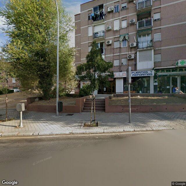 Street view near Farmacia in Madrid