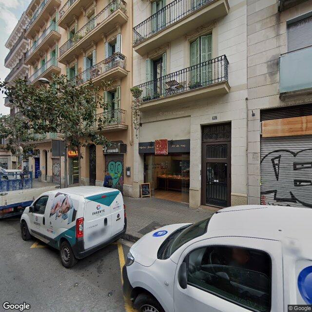 Street view near Farmacia Adela García López in Barcelona