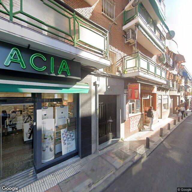 Street view near Farmacia in Madrid
