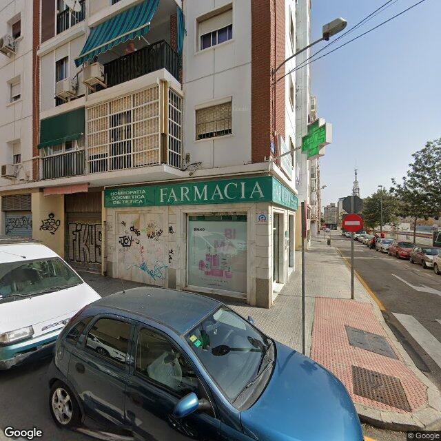 Street view near Farmacia Antonio Parody in Málaga