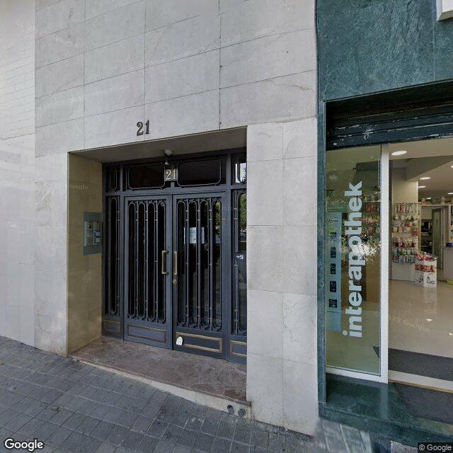 Street view near Farmacia in Madrid
