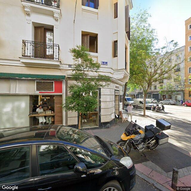 Street view near Farmacia in Madrid