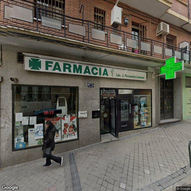 Street view near Farmacia in Madrid