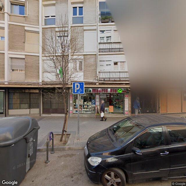 Street view near Farmacia in Madrid