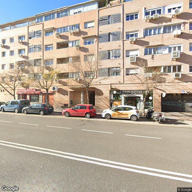 Street view near Farmacia in Madrid