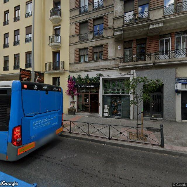 Street view near Farmacia in Madrid