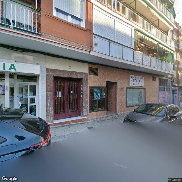 Street view near Farmacia in Madrid