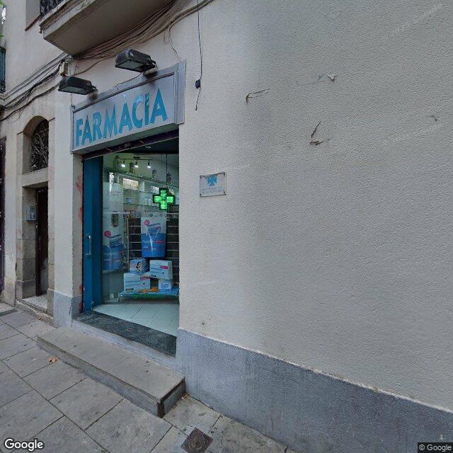 Street view near Farmacia Bastida-Sicart in Barcelona